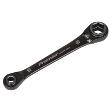 Sealey AK63923 Premier Black 4-in-1 Reversible Lock-On Ratchet Ring Spanner