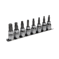Sealey AK65603 Premier Imperial Lock-On Hex Socket Bit Set 3/8"Sq Drive 8pc