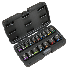 Sealey AK68218 Premier Impact Socket Set 3/8"Sq Drive 17pc