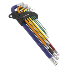 Sealey AK7191 Premier Extra-Long Ball-End Hex Key Set 9pc
