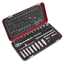 Sealey AK7920 Premier Platinum Socket Set 1/4"Sq Drive 49pc