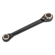 Premier Black AK7979 Premier 4-in-1 Reversible Ratchet Ring Spanner