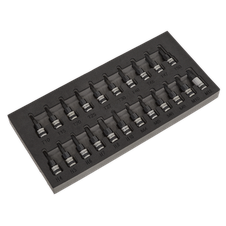 Sealey AK7985 Premier Black TRX-Star*/Hex/Spline Socket Bit Set 3/8"Sq Drive 22pc