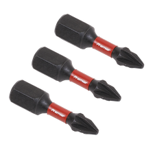 Sealey AK8207 Premier Pozi Impact Power Tool Bits #1 x 25mm 3pc