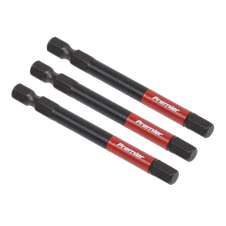 Sealey AK8264 Premier Hex Impact Power Tool Bits 6 x 75mm 3pc