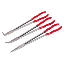 Sealey AK8576 Premier Extra-Long Needle Nose Pliers Set 400mm 3pc