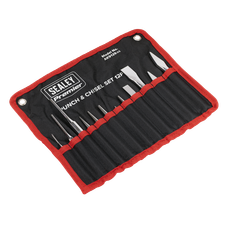 Sealey AK9129 Premier Punch & Chisel Set 12pc