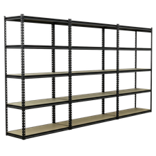 Sealey AP1200RCOMBO1 Racking Unit with 5 Shelves 220kg Capacity Per Level - Set of 3