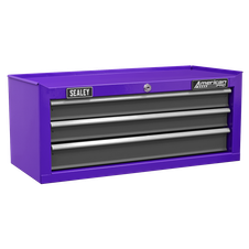 Sealey AP22309BBCP American Pro Mid-Box Tool Chest 3 Drawer - Purple/Grey