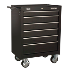 Sealey AP226B American Pro Rollcab 6 Drawer - Black
