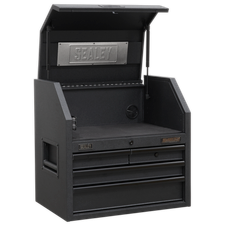Sealey AP2704BE Superline Pro Black Edition Topchest with 4 Soft Close Drawers & Power Bar 660mm