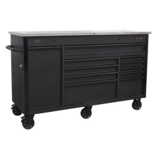 Sealey AP6310BE Superline Pro Mobile Tool Cabinet with Power Tool Charging Drawer 1600mm