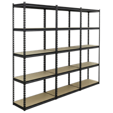 Sealey AP900RCOMBO1 Racking Unit with 5 Shelves 340kg Capacity Per Level - Set of 3