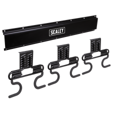 Sealey APHKIT4 Wall Mounting Storage Rail with 6 Hooks