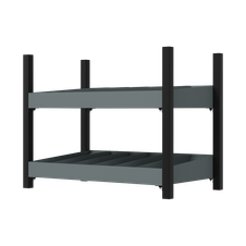 Sealey APMRM4 Modular Storage Mid Unit 2 Compartment Shelve 580mm