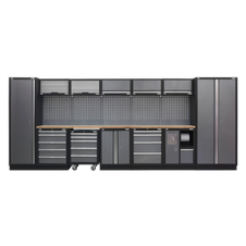 Sealey APMSSTACK01W Superline Pro Storage System with Wood Worktop 4.92m