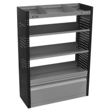 Sealey APMSVCOMBO2 Superline Pro Modular Slanted Shelf Van Storage System