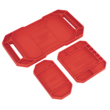 Sealey APNST4 Non-Slip Flexible Tool Trays - Pack of 3