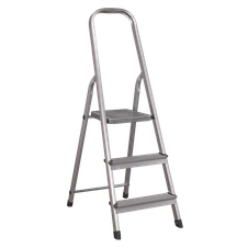 Sealey ASL3S Step Ladder 3-Tread Aluminium - EN 131