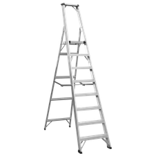 Sealey AXL8 Industrial Step Ladder 8-Tread Aluminium - EN 131