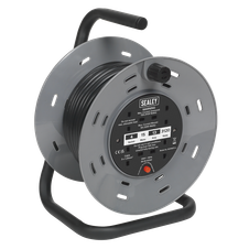 Sealey BCR153T 15m Cable Reel with Thermal Trip 4 x 230V