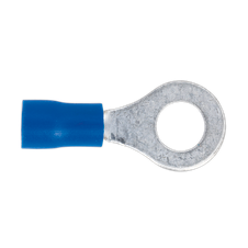 Sealey BT26 Easy-Entry Ring Terminal 6.4mm (1/4"), Blue - Pack of 100