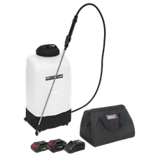 Sealey CP20VGBSKIT SV20 Series 15L Cordless Garden Backpack Sprayer 20V - 2 Batteries