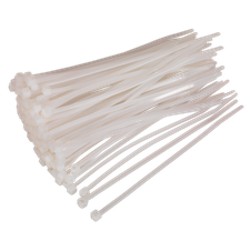 Sealey CT15036P100W Cable Tie 150 x 3.6mm, White - Pack of 100