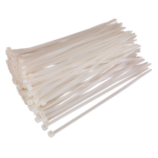 Sealey CT20048P100W Cable Tie 200 x 4.8mm, White - Pack of 100