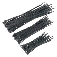 Sealey CT75B Cable Tie Assortment, Black - Pack of 75