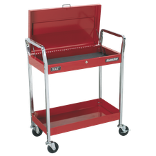 Sealey CX104 Superline Pro Heavy-Duty Trolley with Lockable Top 2-Level