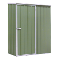 Dellonda DG113 Galvanized Steel Storage Shed with Pent Style Roof 150 x 80 x 190cm - Green