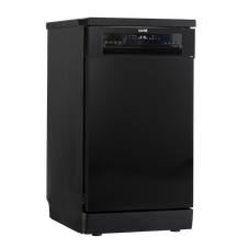 Baridi DH267 Slimline Freestanding Dishwasher 45cm Wide 10 Place Settings - Black