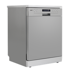 Baridi DH280 Regular Sized Freestanding Dishwasher 60cm Wide 13 Place Settings - Silver