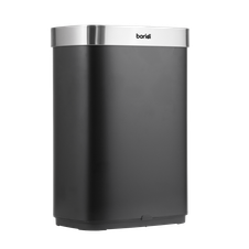 Baridi DH282 Sensor Bin 65L - Black/Stainless Steel