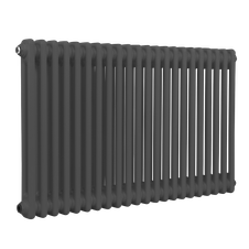 Baridi DH359 Horizontal Traditional 2 Column Radiator 600 x 1012mm - Anthracite