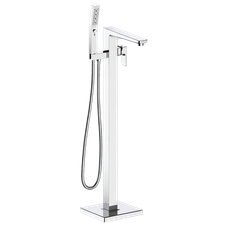 Baridi DH400 Freestanding Bath Mixer Tap with Shower - Chrome