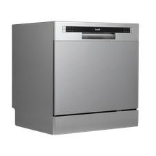 Baridi DH87 Tabletop Dishwasher 8 Place Settings 8L Capacity - Silver