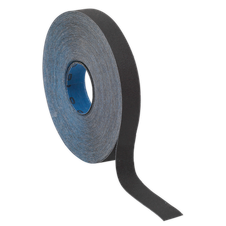 Sealey ER2525120 Emery Roll 120Grit 25mm x 25m - Blue Twill