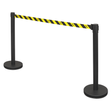Sealey EV23 Retractable Safety Belt Barrier Post - Set of 2