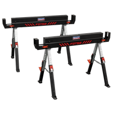 Sealey FDT52 Adjustable Sawhorse Set 2pc