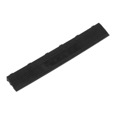 Sealey FT3EBF Polypropylene Floor Tile Edge 400 x 60mm, Black Female - Pack of 6