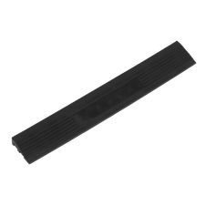 Sealey FT3EBM Polypropylene Floor Tile Edge 400 x 60mm, Black Male - Pack of 6
