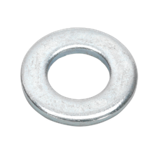 Sealey FWA817 Zinc Plated Form A Flat Washer M8 x 17mm, DIN 125 - Pack of 100