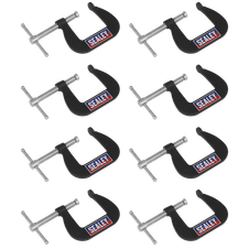 Sealey GCC03 Junior C-Clamp Set 38 x 38mm 8pc