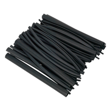 Sealey HSTAL72B Adhesive Lined Heat Shrink Tubing Assortment 200mm 72pc - Black