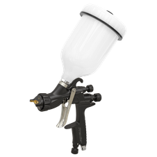 Sealey HVLP05 Premier Professional HVLP Gravity Feed Spray Gun 1.3mm Set-Up