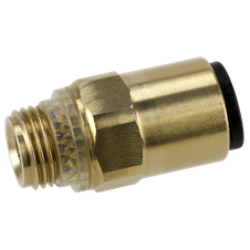 John Guest JGBC618 Brass SuperThread Straight Adaptor 6mm x 1/8"BSP - Pack of 2