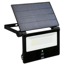 Sealey LED30S Extra-Slim Solar Floodlight with Wall Bracket 30W SMD LED
