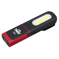 Sealey LED317 LED Twist Rechargeable Inspection Light 3W COB & 3W SMD LED